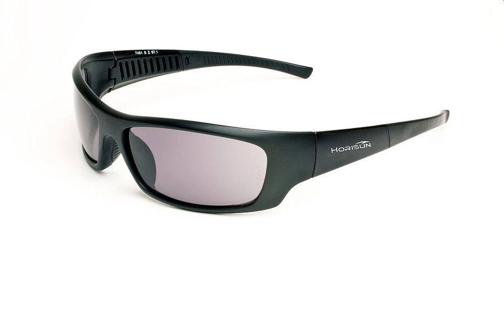 Z87horisun 7481 Safety Glasses, Satin Black Frame/Smoke Lens, Size: One Size