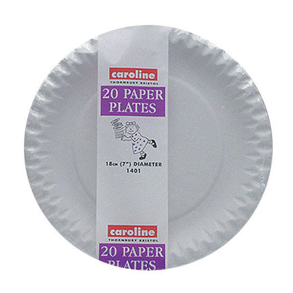 Caroline Paper Plates - 20 Paper Plates