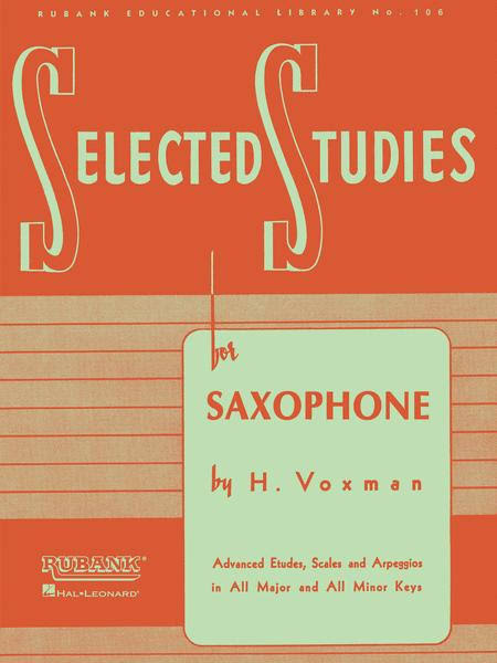 Selected Studies For Saxophone Woodwind Method Series - H. Voxman