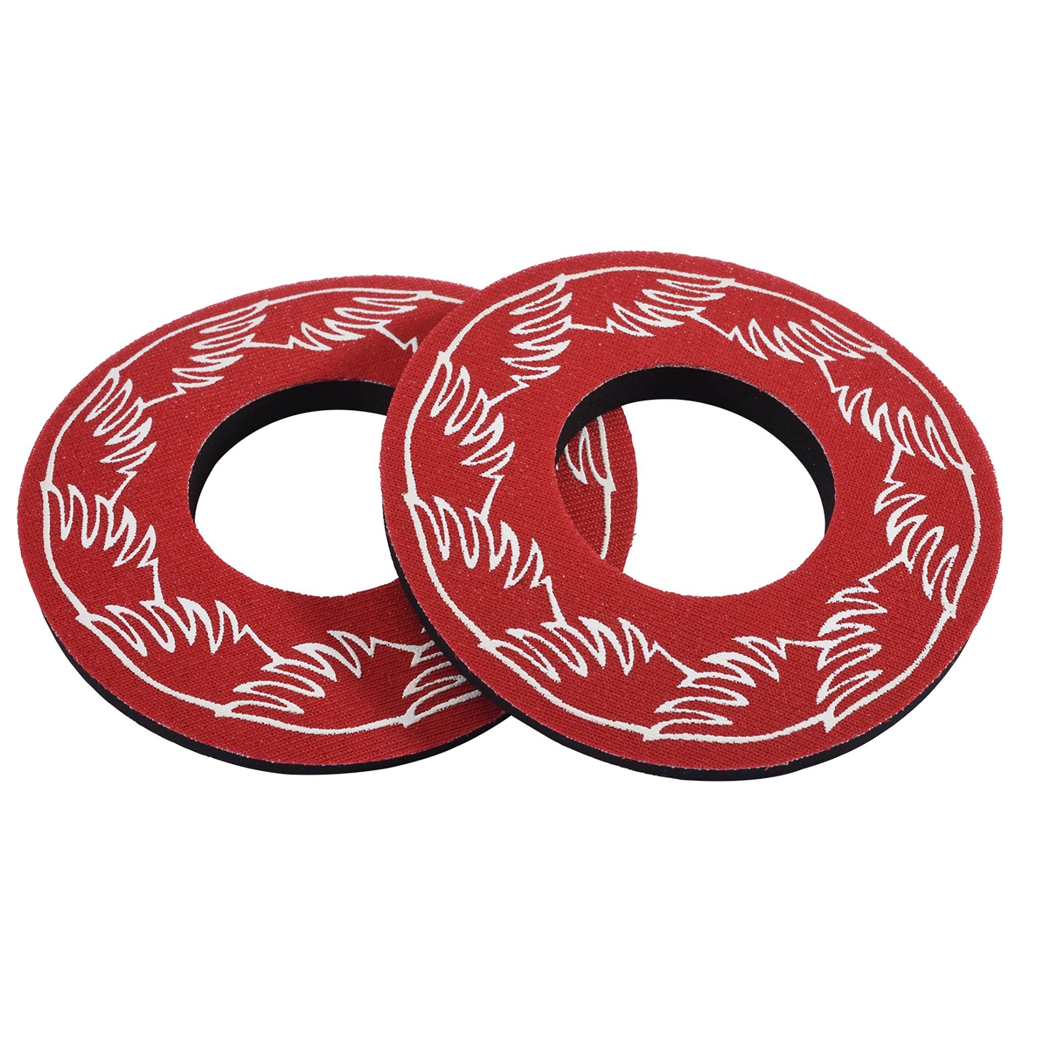 Se Racing Wing BMX Grip Donuts - Red, Pair