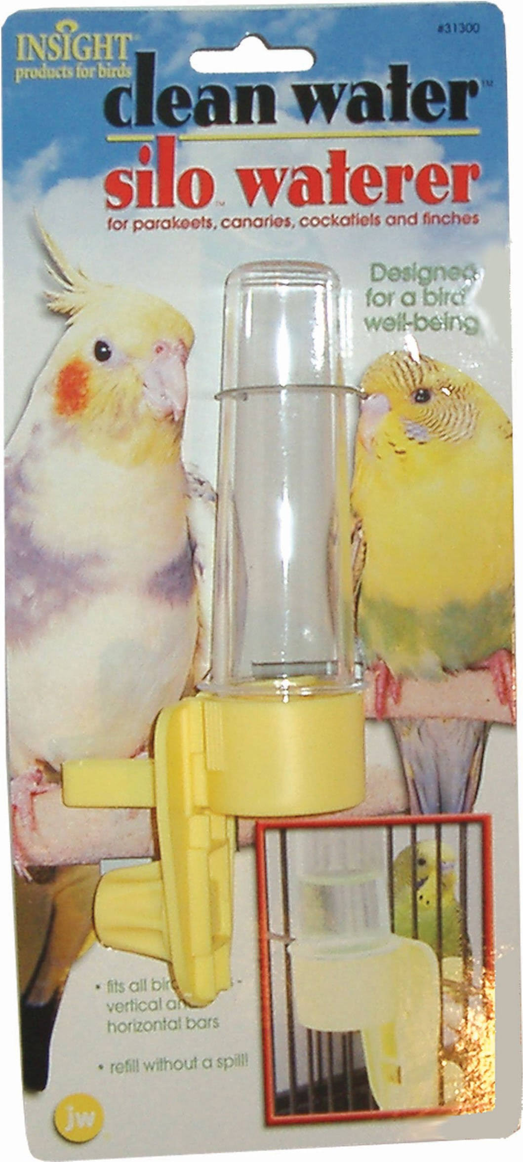 JW Pet Company Clean Water Silo Waterer Bird Accessory - Regular