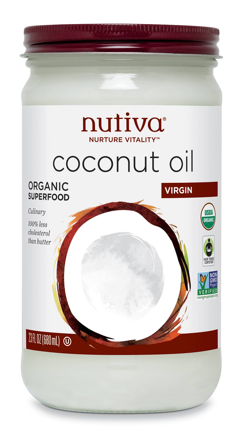Nutiva Organic Virgin Coconut Oil - 680ml