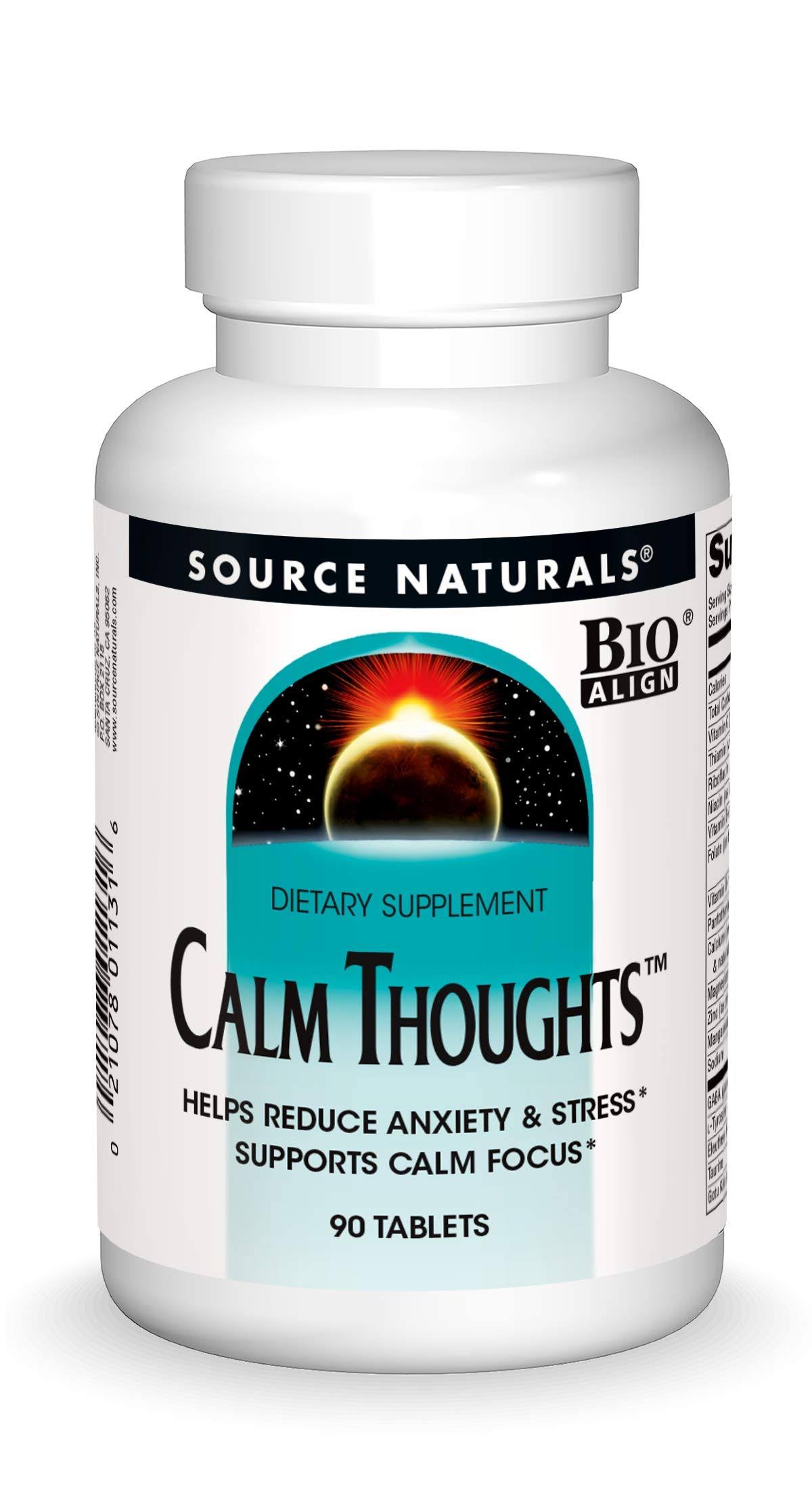 Source Naturals Calm Thoughts Dietary Supplement - 90 Tablets