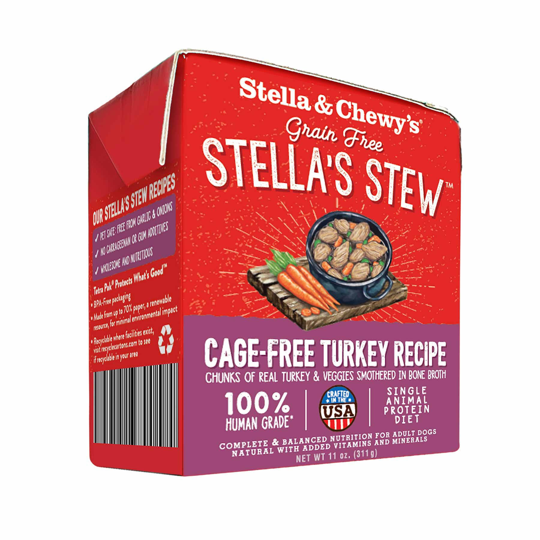 Stella & Chewy's Dog - Stew Cage Free Turkey 11oz