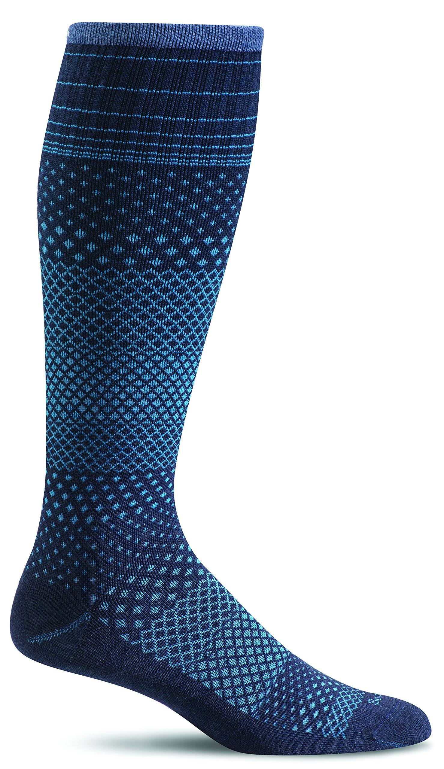 Sockwell Women's Micro Grade Compression Socks - Blue, 35-38