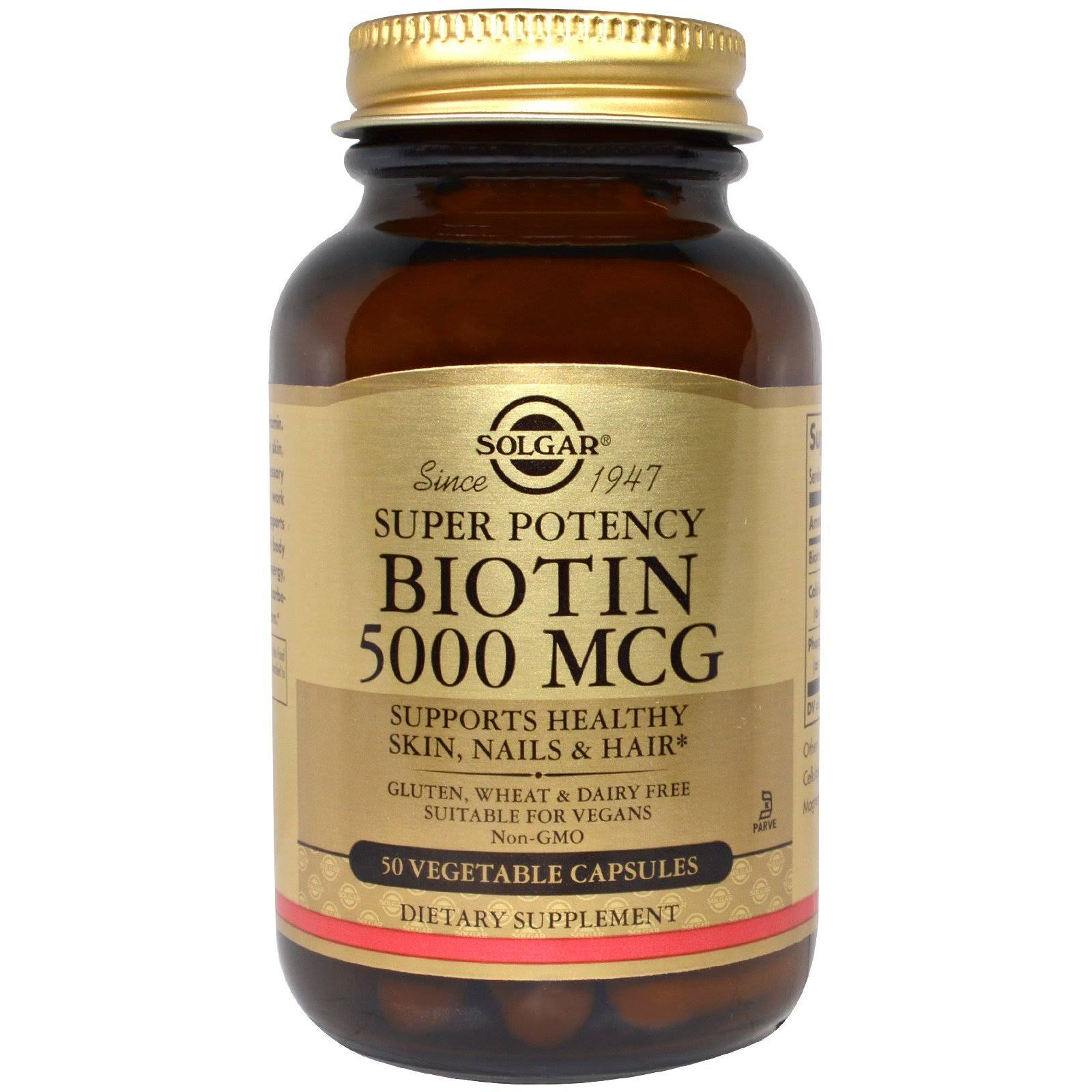 Solgar Biotin Vegetable Capsules - x50