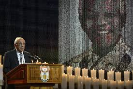 Nelson Mandela funeral: Ahmed Kathrada gives.