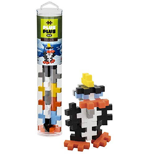Plus Plus Big - Instructed Tube - 15 Piece Penguin - Construction Building Stem / Steam Toy