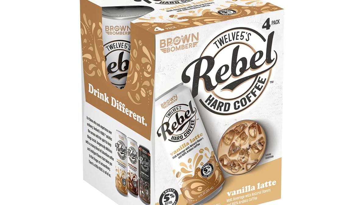 Rebel Hard Coffee Malt Beverage, Vanilla Latte, 4 Pack - 4 pack, 11 fl oz cans
