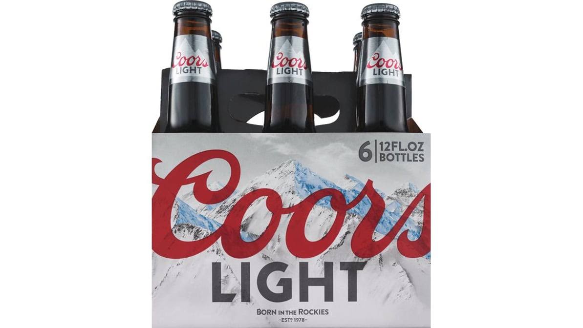 Coors Light Beer - 6 Bottles