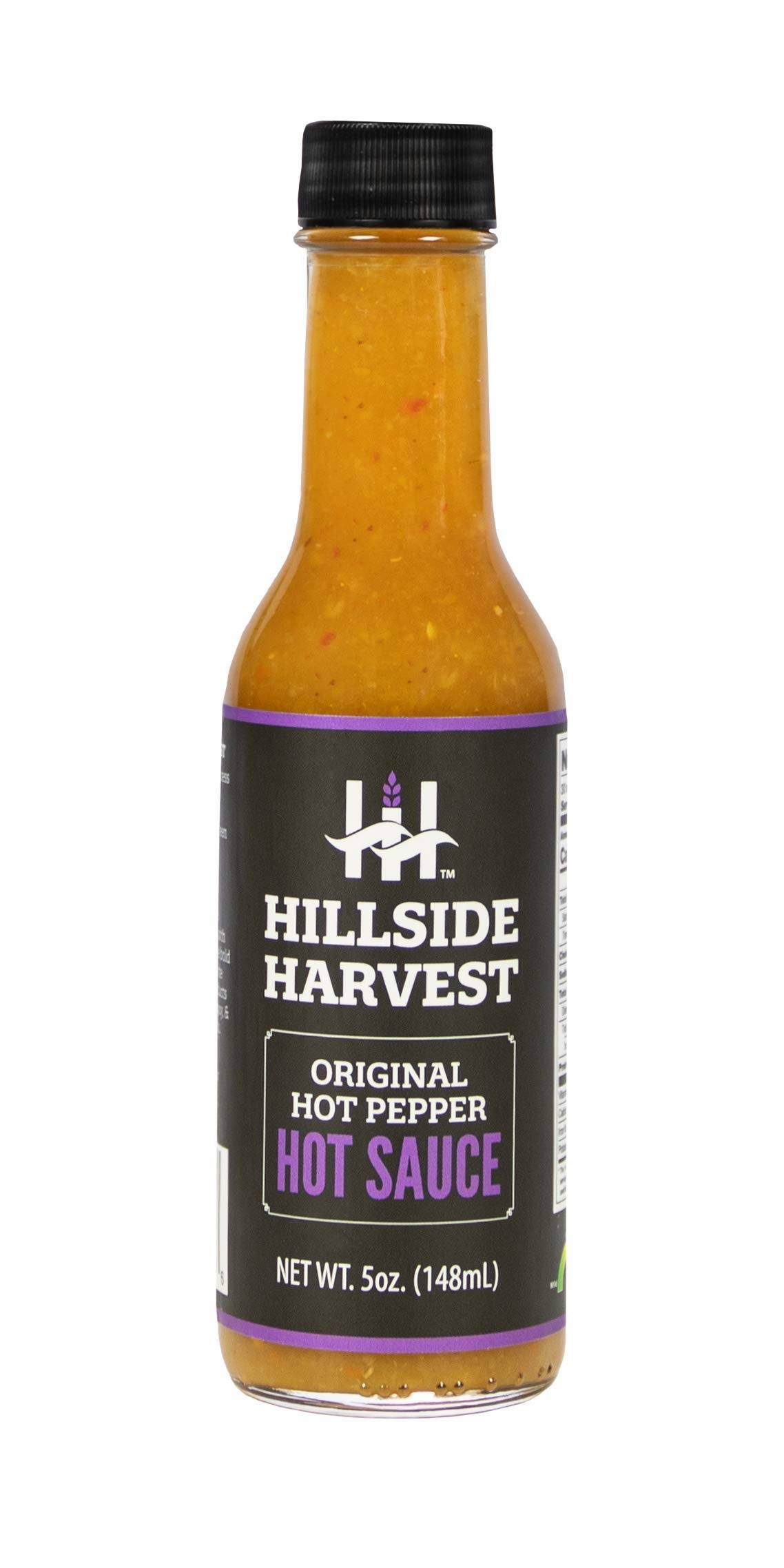 Hillside Harvest Original Hot Pepper Hot Sauce, Gourmet, Handcrafted,