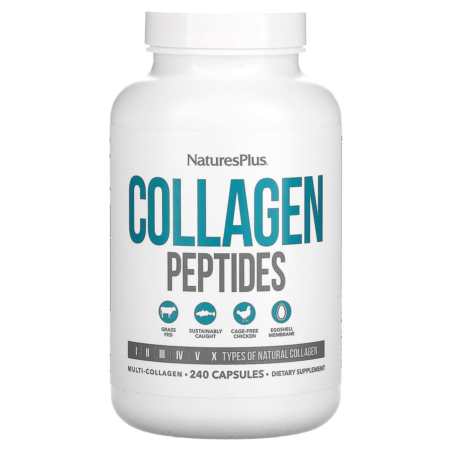 NaturesPlus Collagen Peptides 240 Capsules