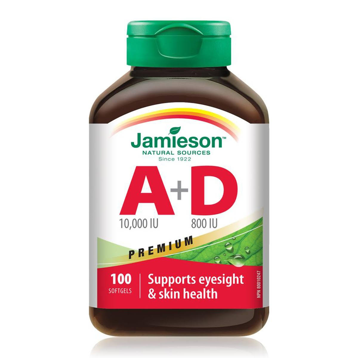 Jamieson Vitamin a & D Fortified Dietary Supplement - 100 Softgels
