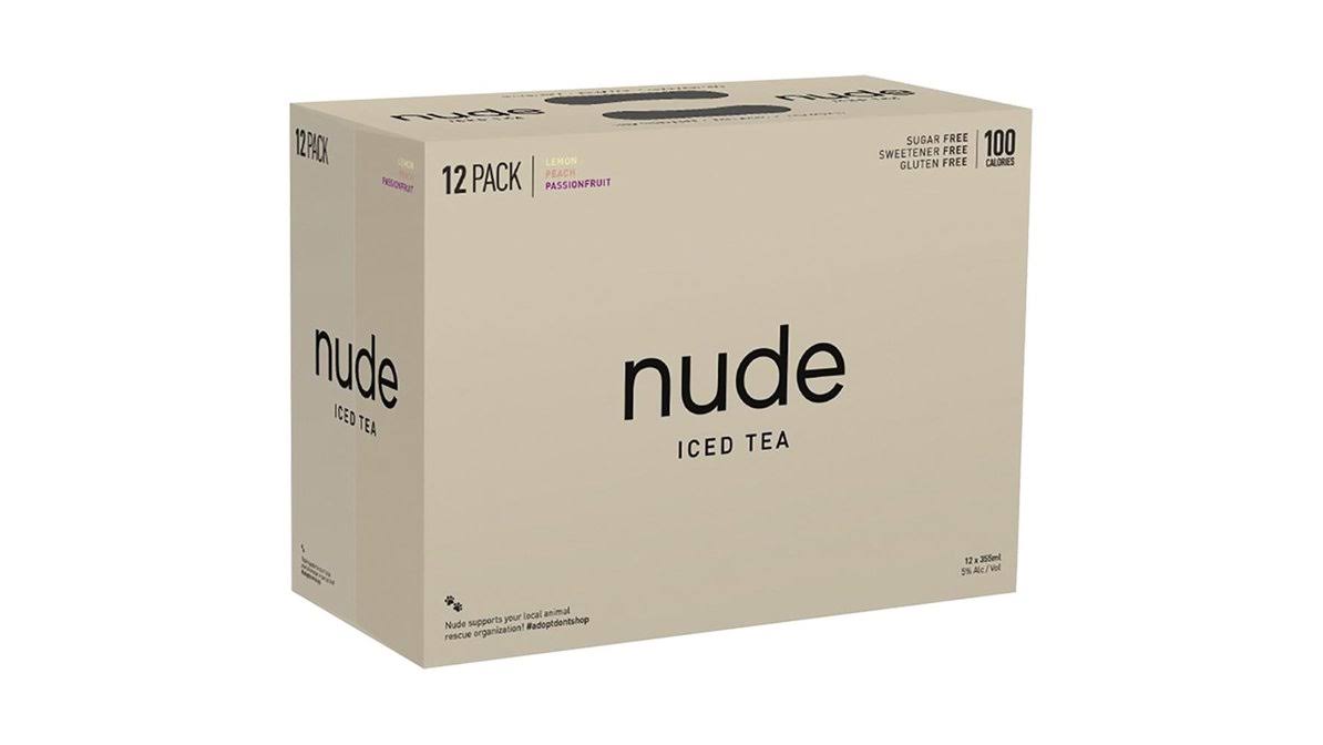 Nude Hard Ice Tea Mixer Pack - 12pk 12oz Can