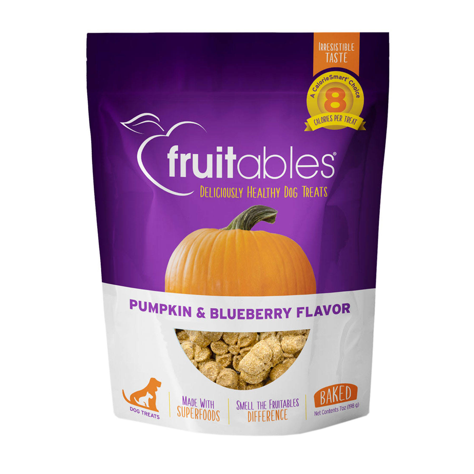 Fruitables Pet Foods Dog Treats - Pumpkin and Blueberry