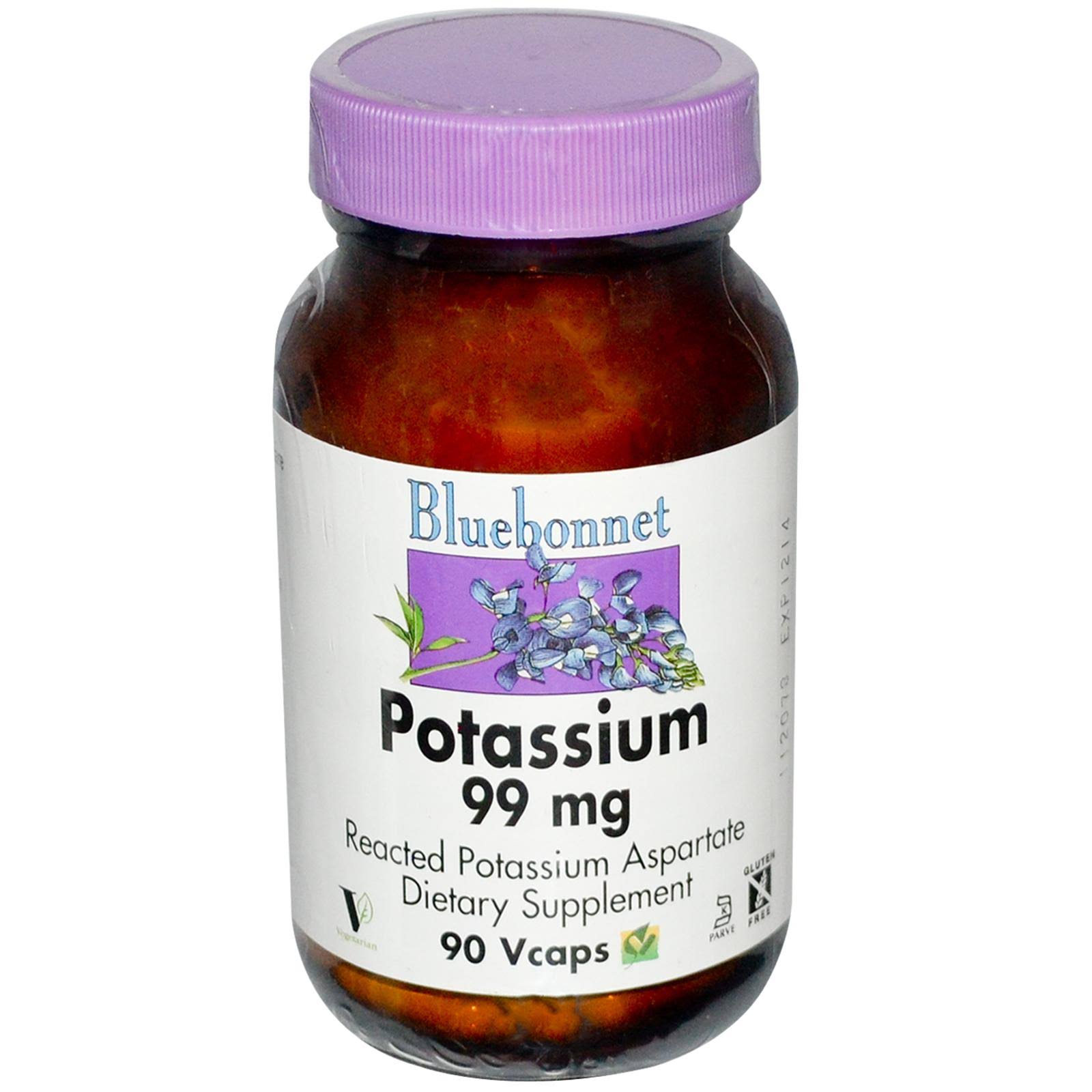 Bluebonnet Potassium Dietary Supplement - 90 Capsules