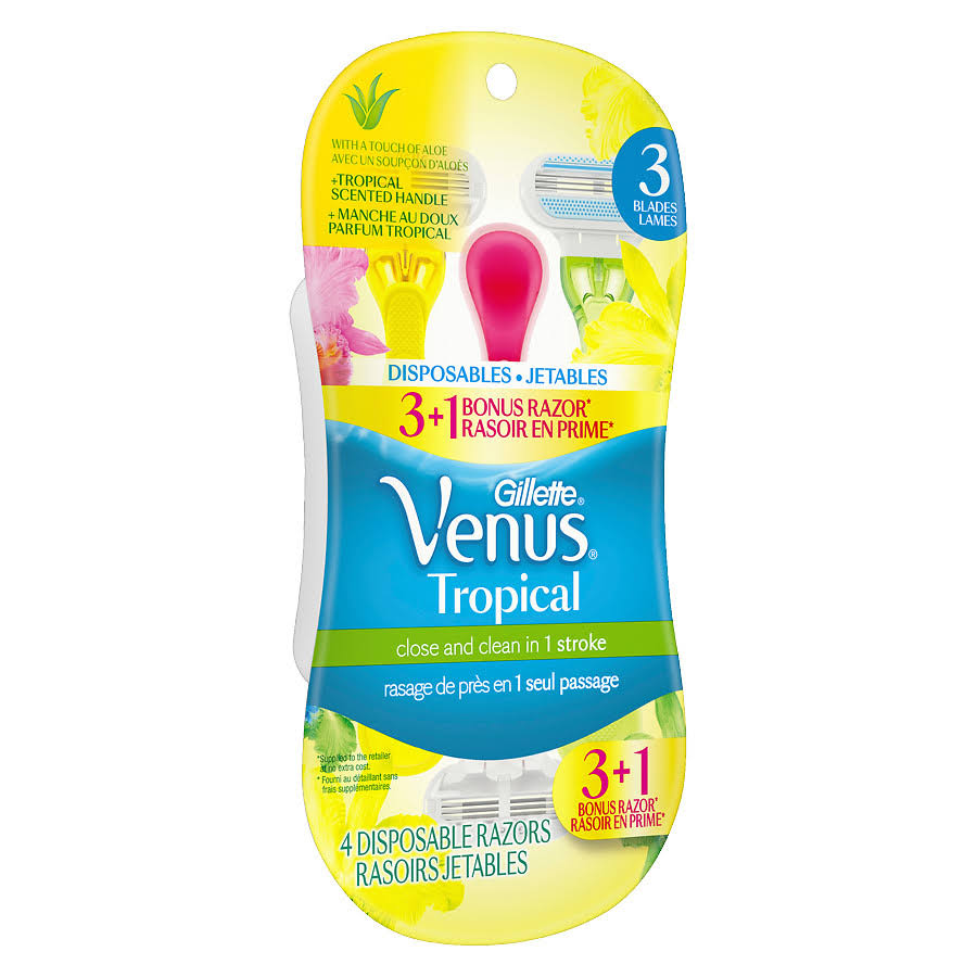 Gillette Venus Tropical Disposable Women's Razors - 3 ct