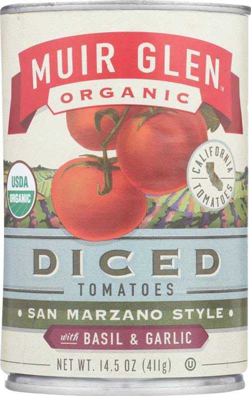 Muir Glen Organic Diced Tomatoes with Basil & Garlic - 14.5oz