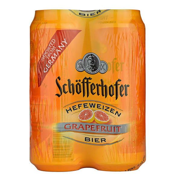 Schofferhofer Beer - Grapefruit, 4 Pack