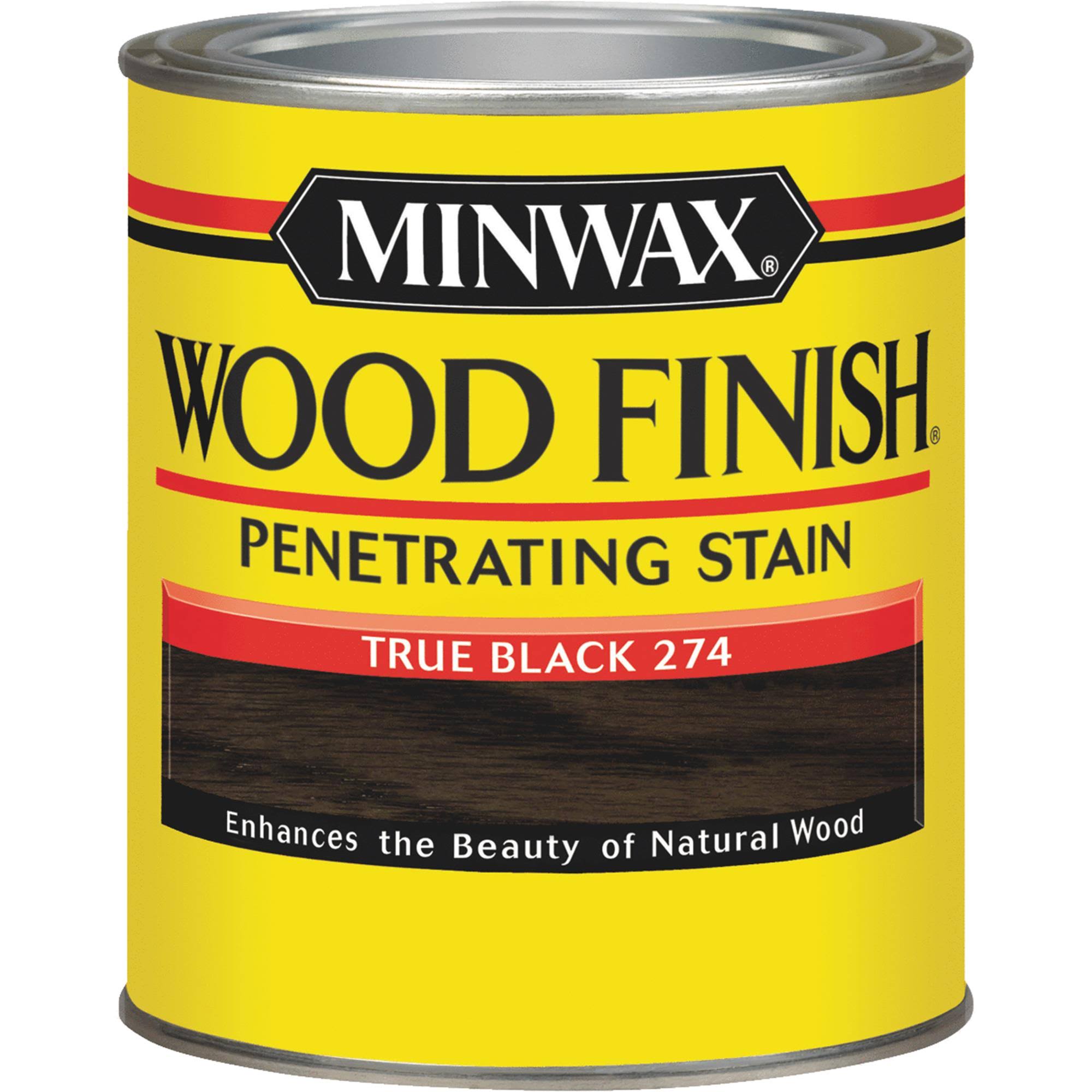 Minwax Wood Finish Penetrating Stain, True Black, 1 qt.