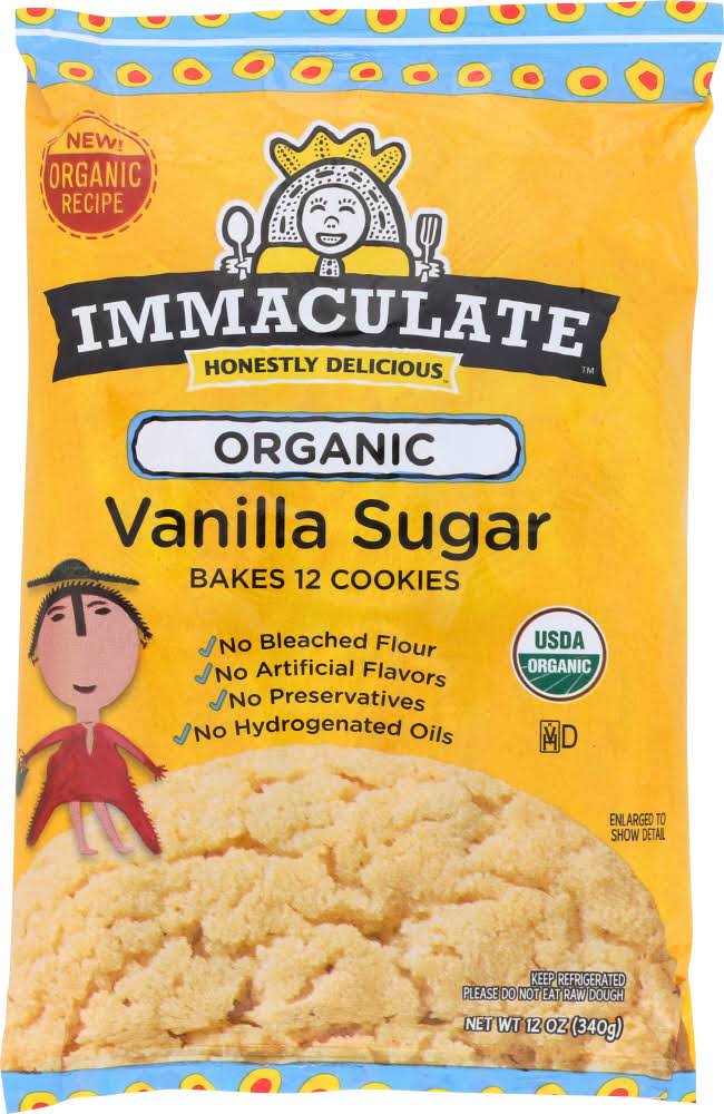 Immaculate Baking: Organic Vanilla Sugar Cookie Dough, 12 Oz
