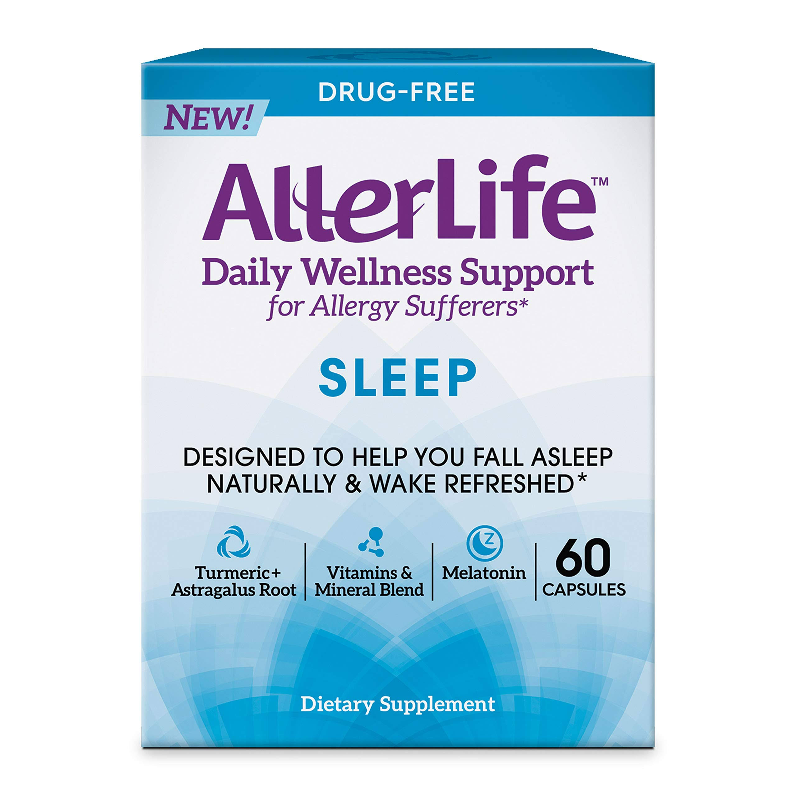 AllerLife Sleep Daily Wellness Support, 60 Capsules, For Allergy Sufferers