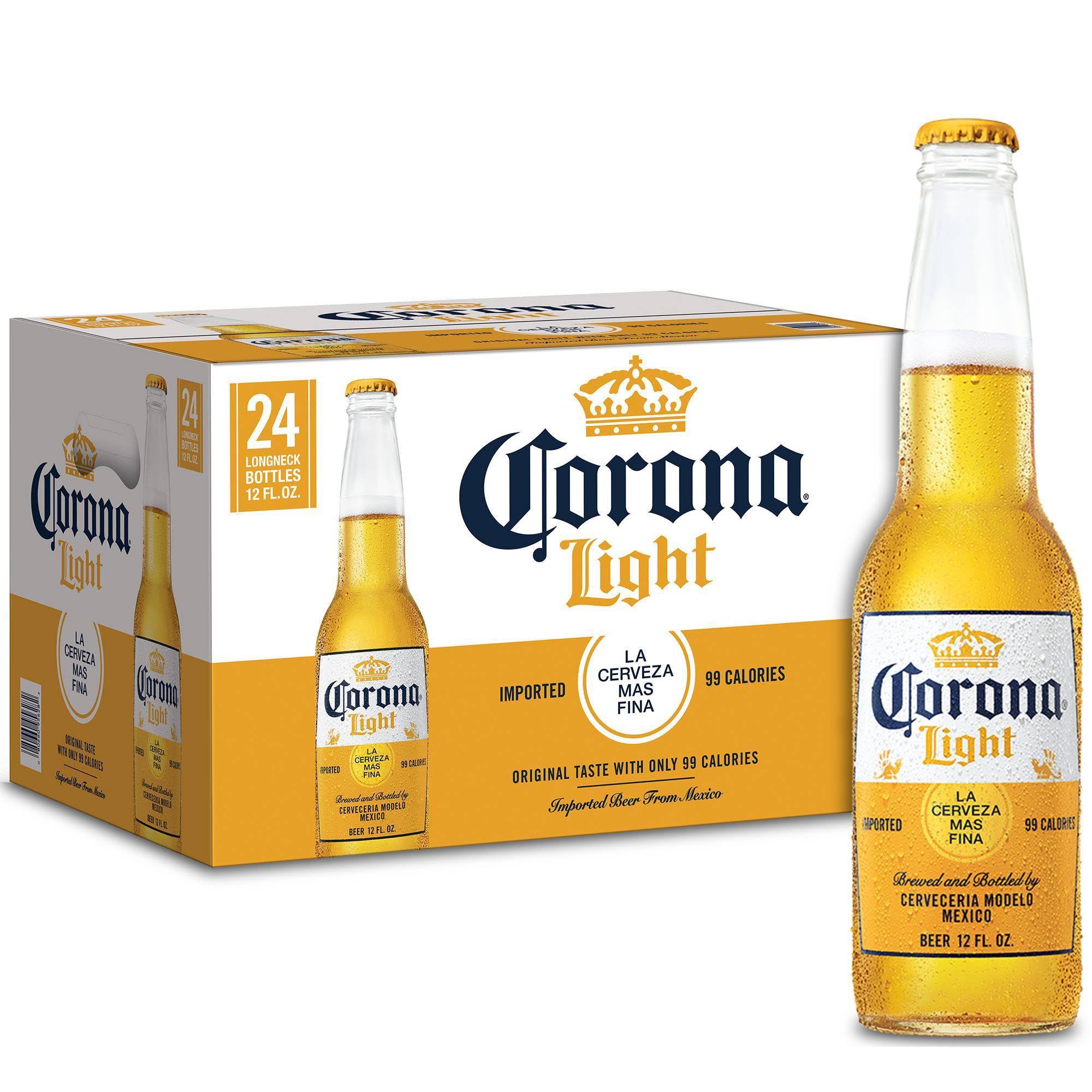 Corona Light Beer - 24 pack, 12 fl oz bottles