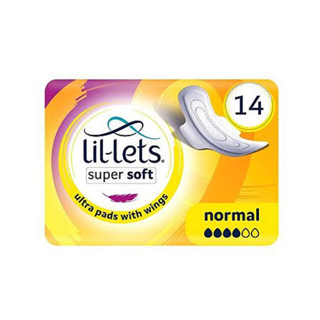 Lil-Lets Normal Ultra Thin Pads - with Wings, 14pcs