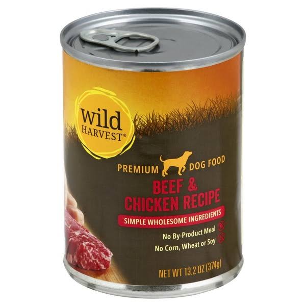 Wild Harvest Dog Food, Premium, Beef & Chicken Recipe - 13.2 oz