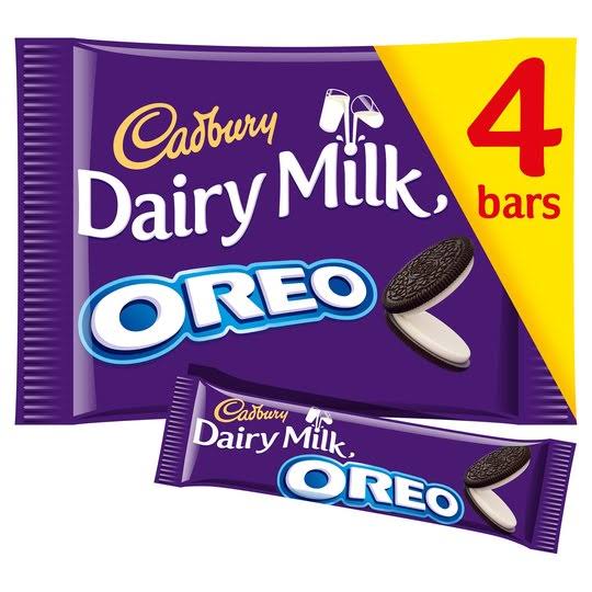 Cadbury Dairy Milk with Oreo Chocolate Bars - 4 Pack, 164g