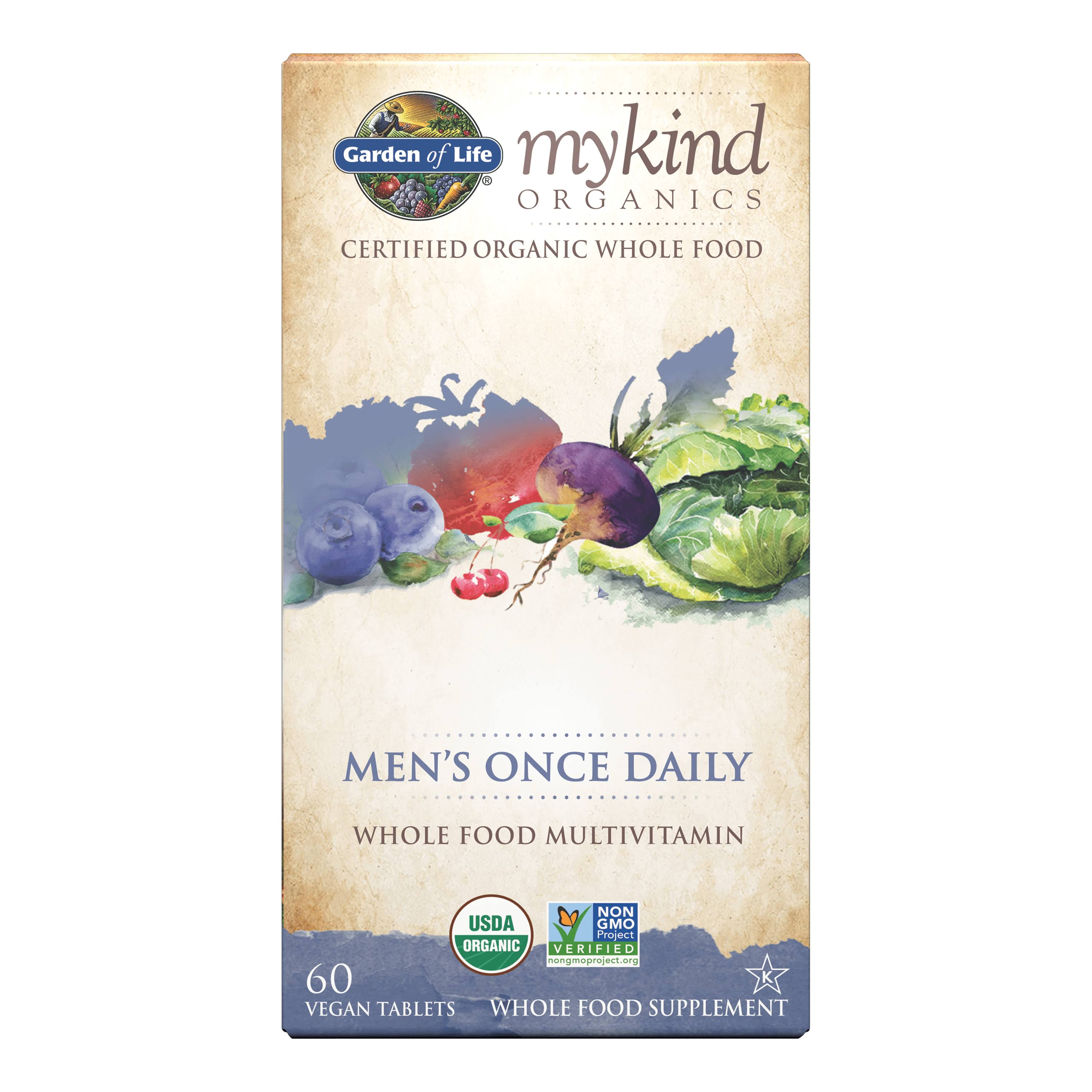 Garden of Life Kind Organics Men´s Once Daily Multivitamin - 60 Tablets