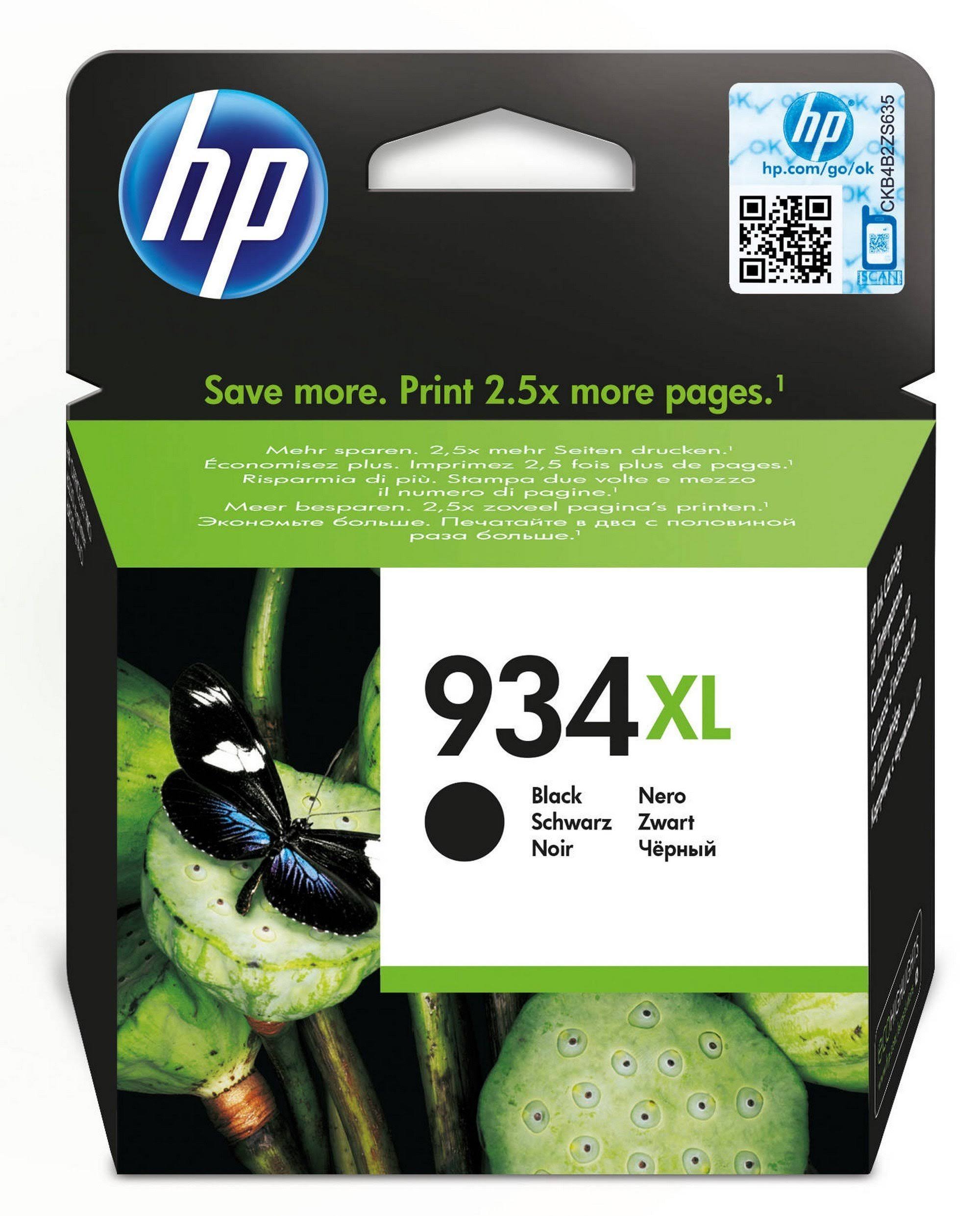 HP 934 XL High Yield Original Ink Cartridge - Black