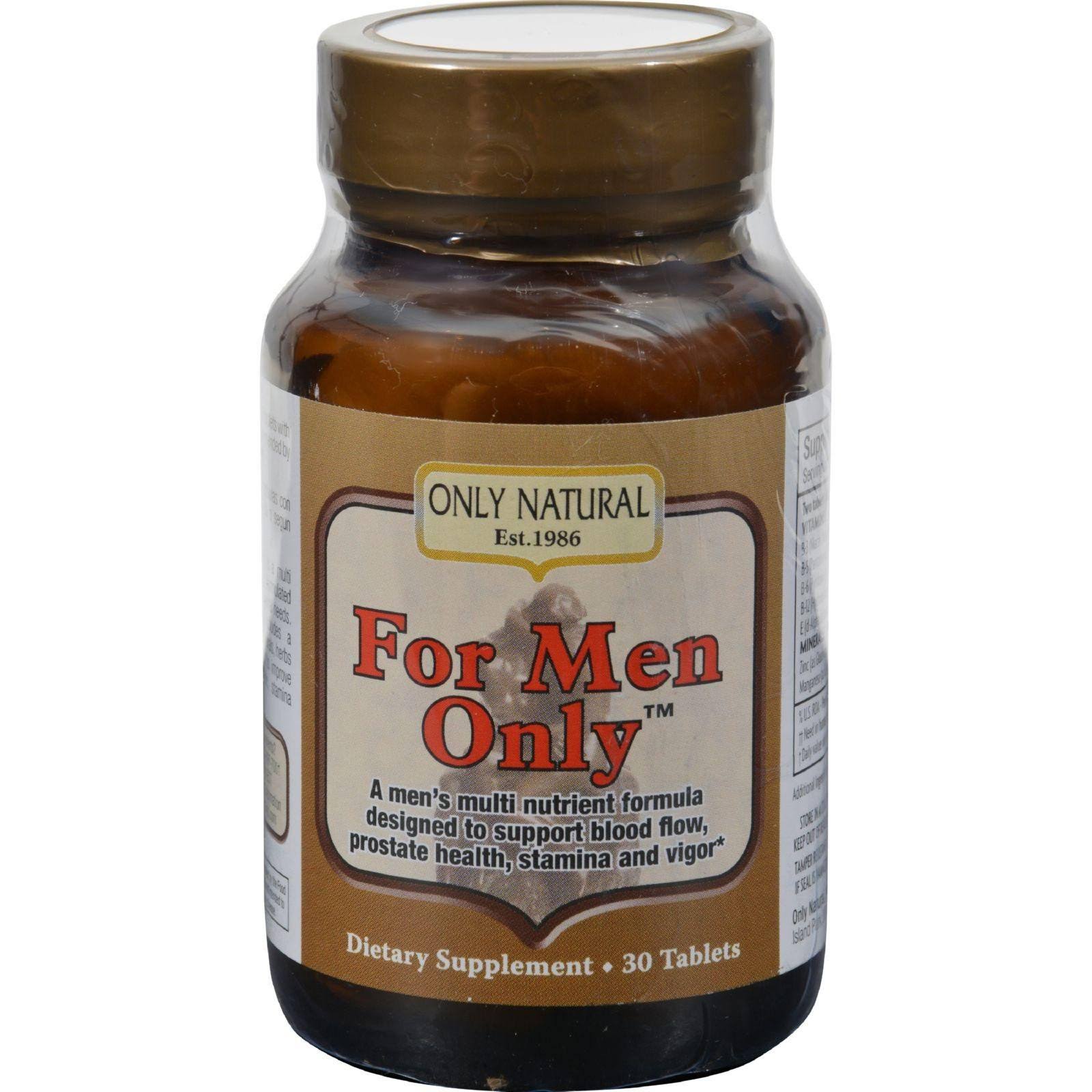 Only Natural For Men Only Dietary Supplement - 30ct