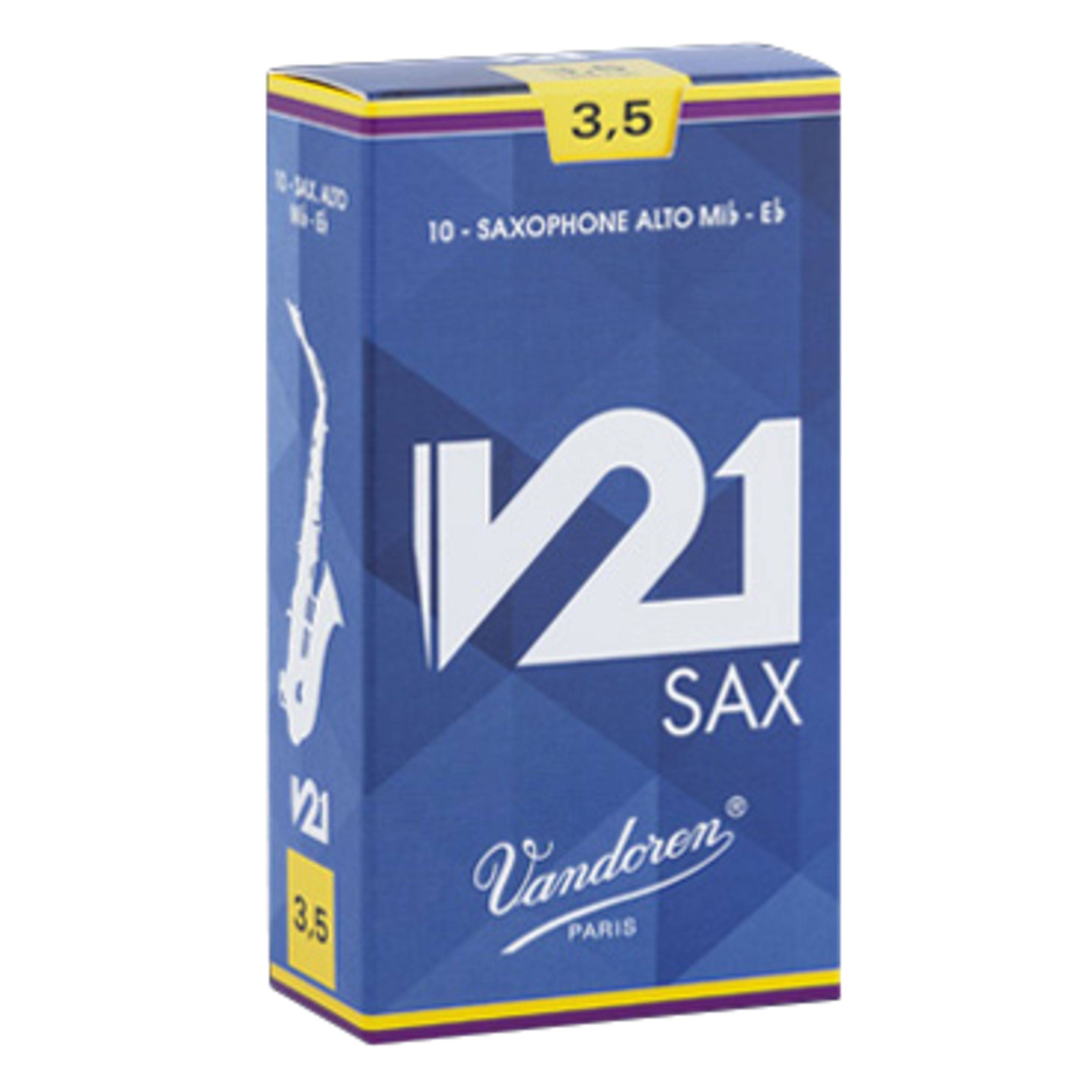 Vandoren Alto Saxophone V21 Reed - Strength #3, Box Of 10