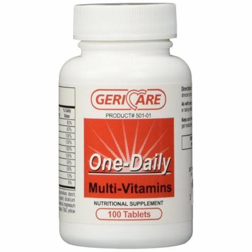McKesson Multivitamin Supplement Geri-Care Tablet 100 per Bottle, 100 Tabs (Pack of 1)
