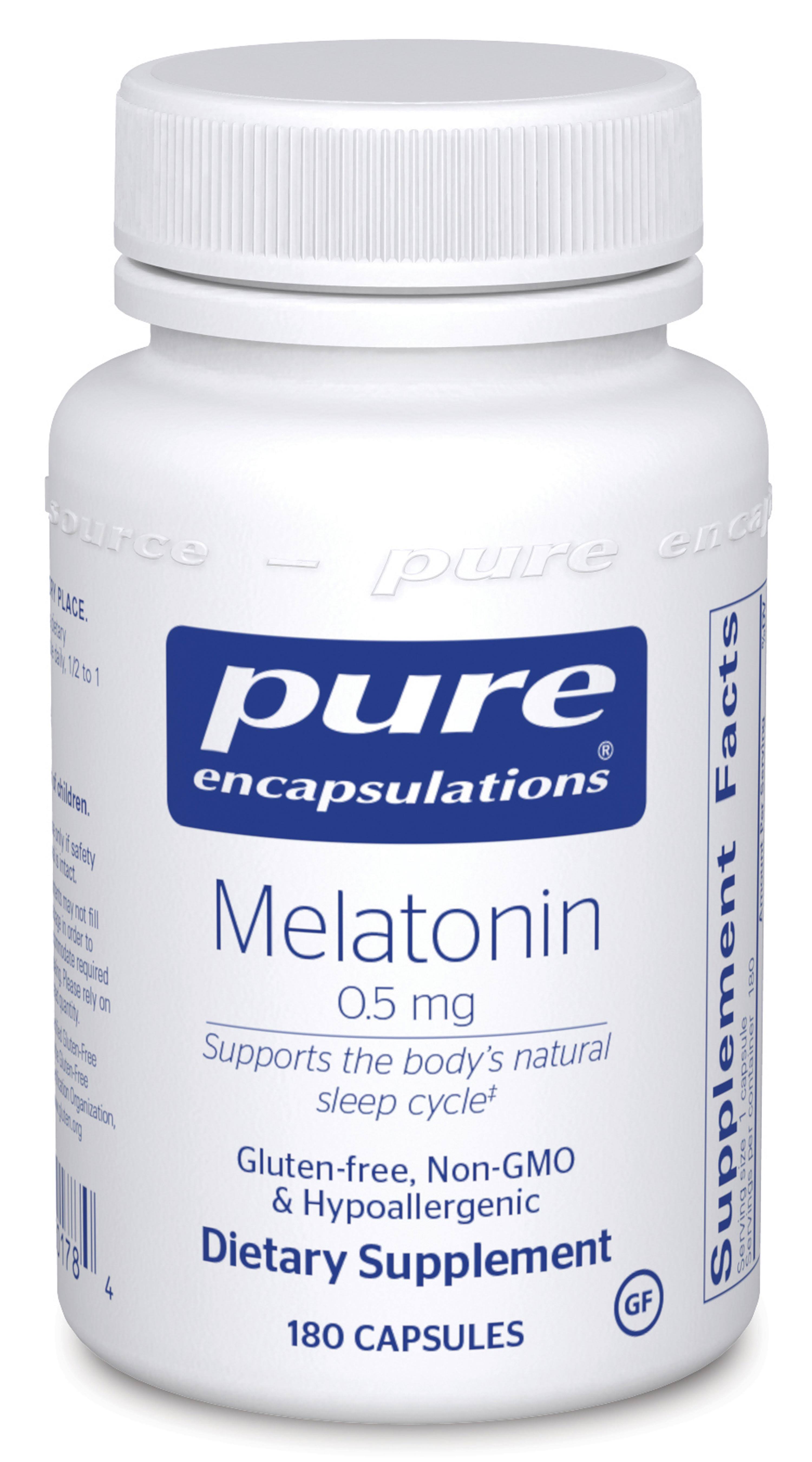 Pure Encapsulations Melatonin Dietary Supplement - 180 Capsules
