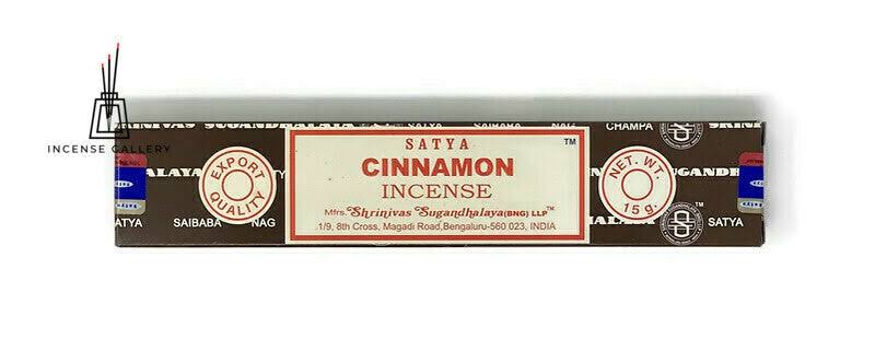 Satya Natural Series Incense - Cinnamon, 15g, 12ct