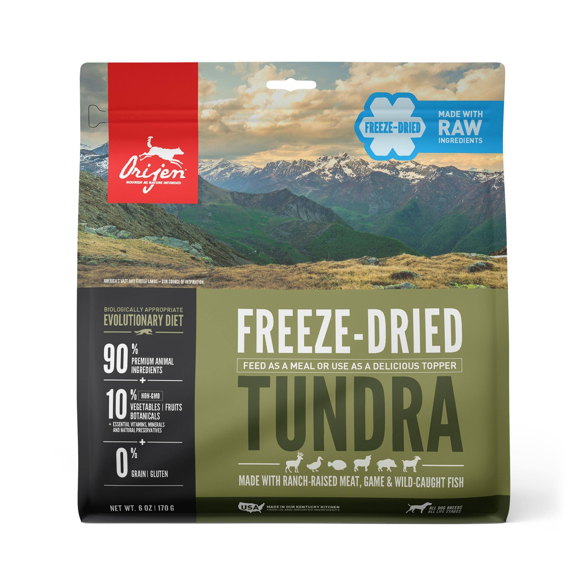 Orijen Tundra Freeze-Dried Dog Food - 6 oz. Bag