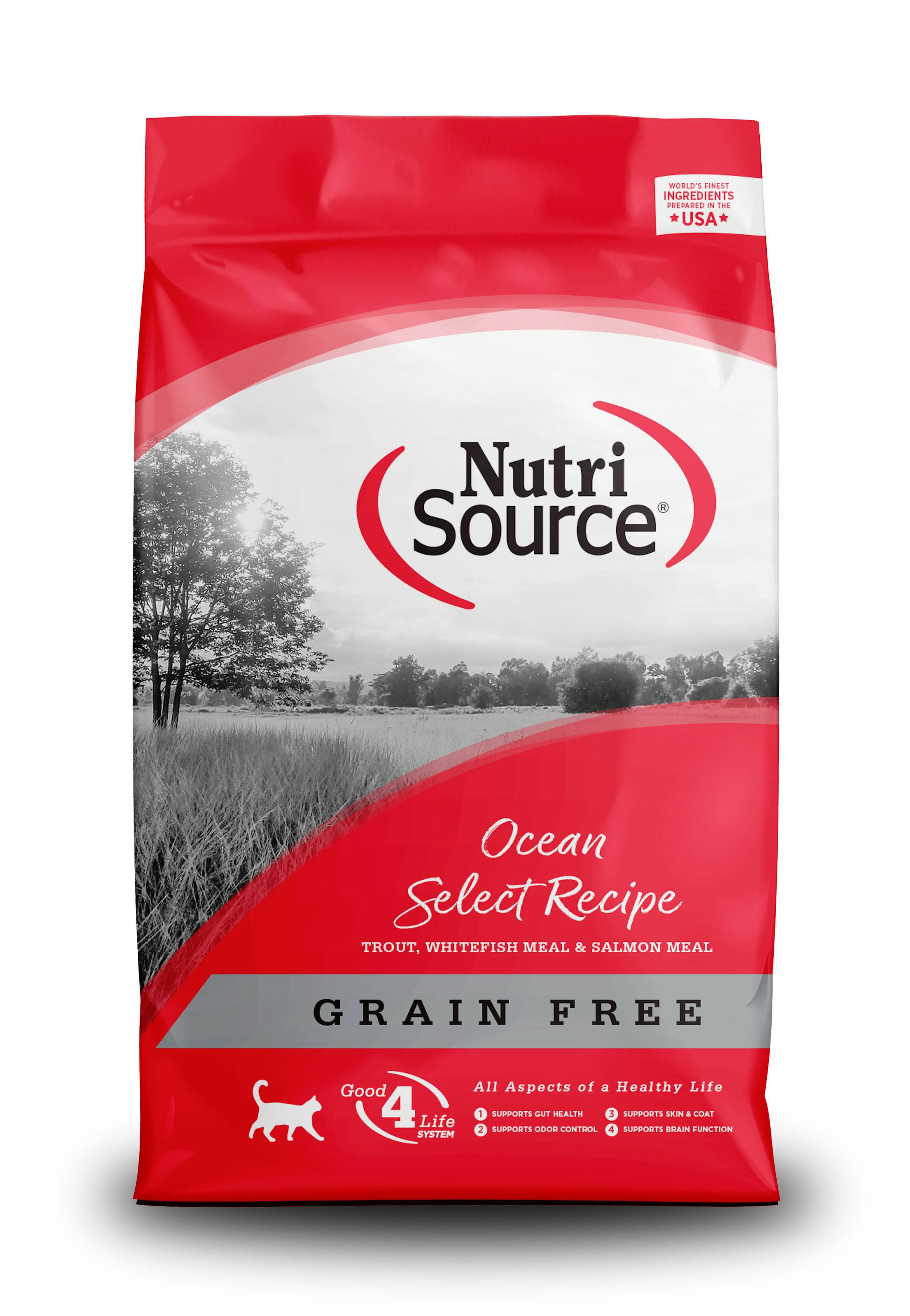 NutriSource Grain Free Ocean Select Cat Food, 6.6 lb.