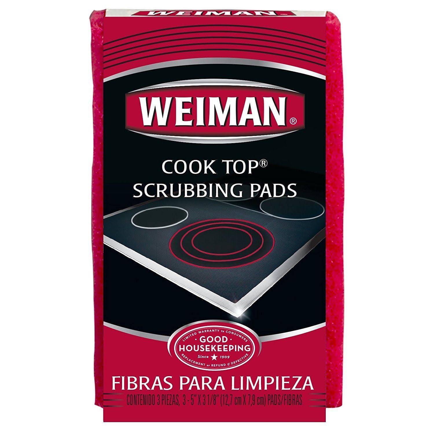 Weiman Cook Top Scrubbing Pads - 3 Pads