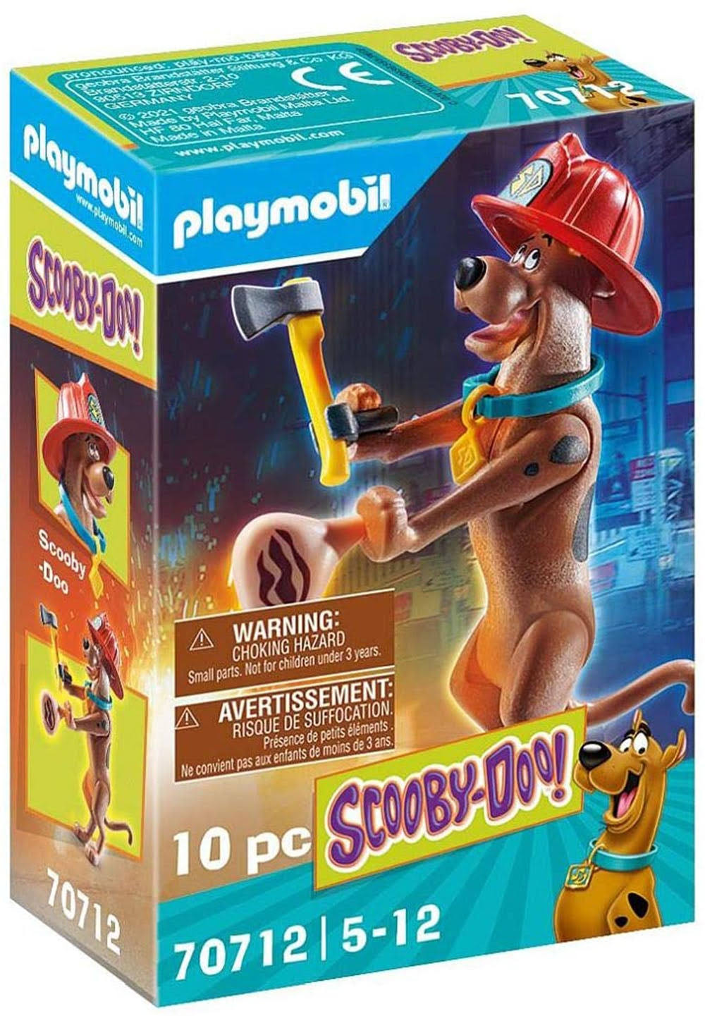 Playmobil 70712 Scooby-Doo! Collectible Firefighter Figure