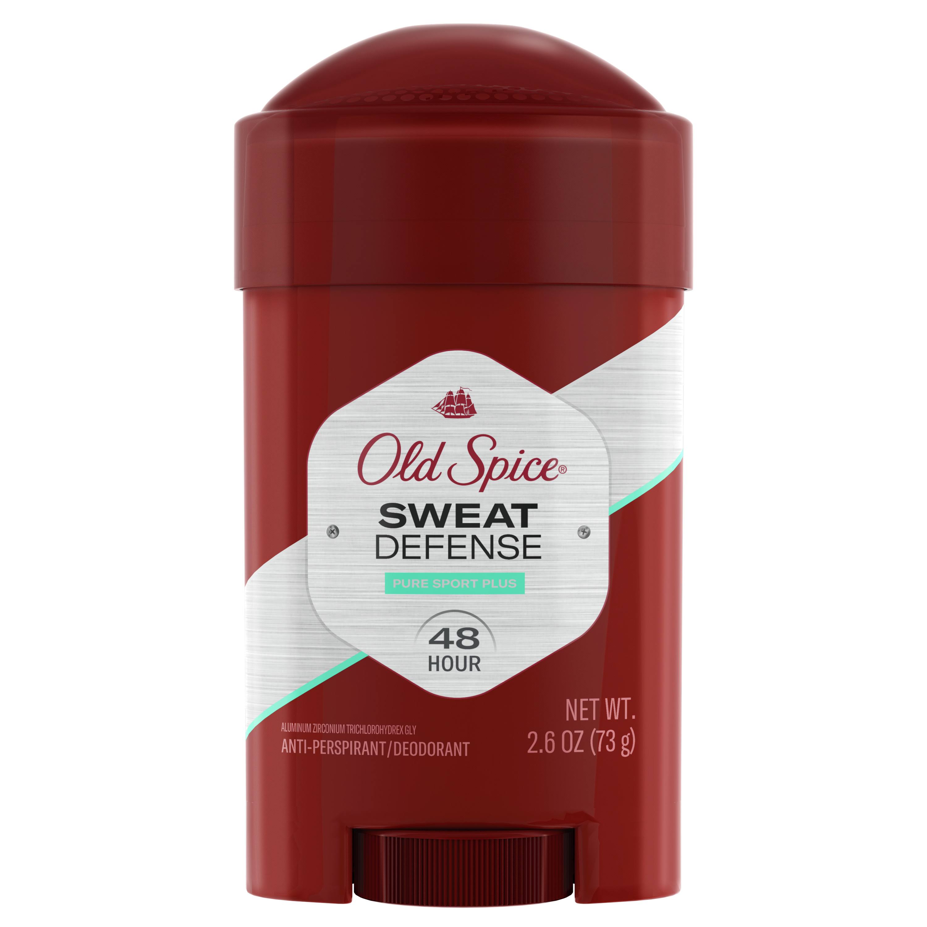 Old Spice Sweat Defense Deodorant - Pure Sport Plus, 2.6oz