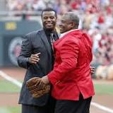 Ken Griffey Jr. and Sr. “Having a catch” at the Field of Dreams game is perfect