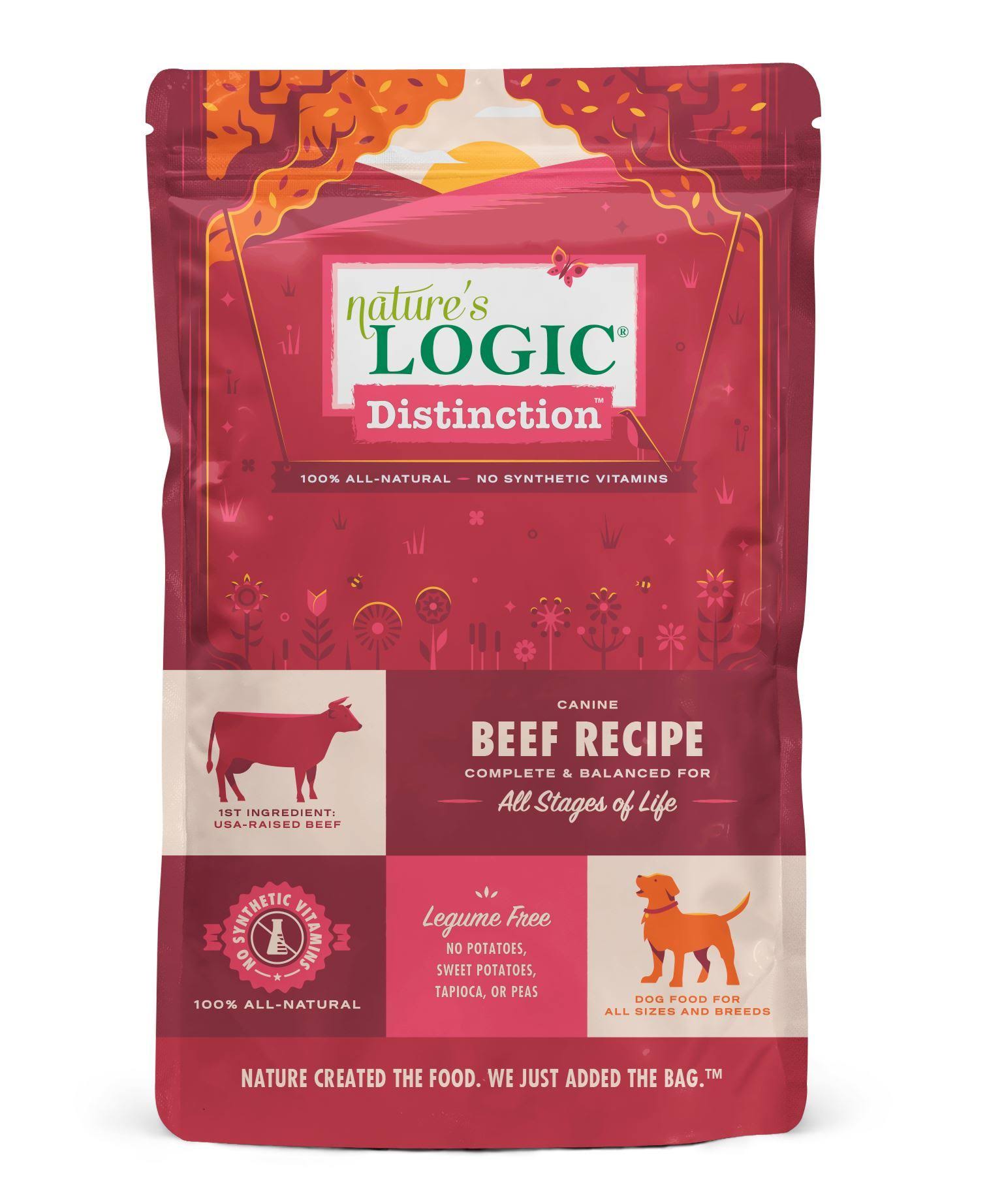 Nature's Logic Distinction Beef Recipe Dry Dog Food, 24-lb