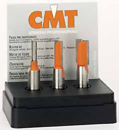 CMT Solid Carbide Straight Bit - 1/2in Shank, 1/2in D