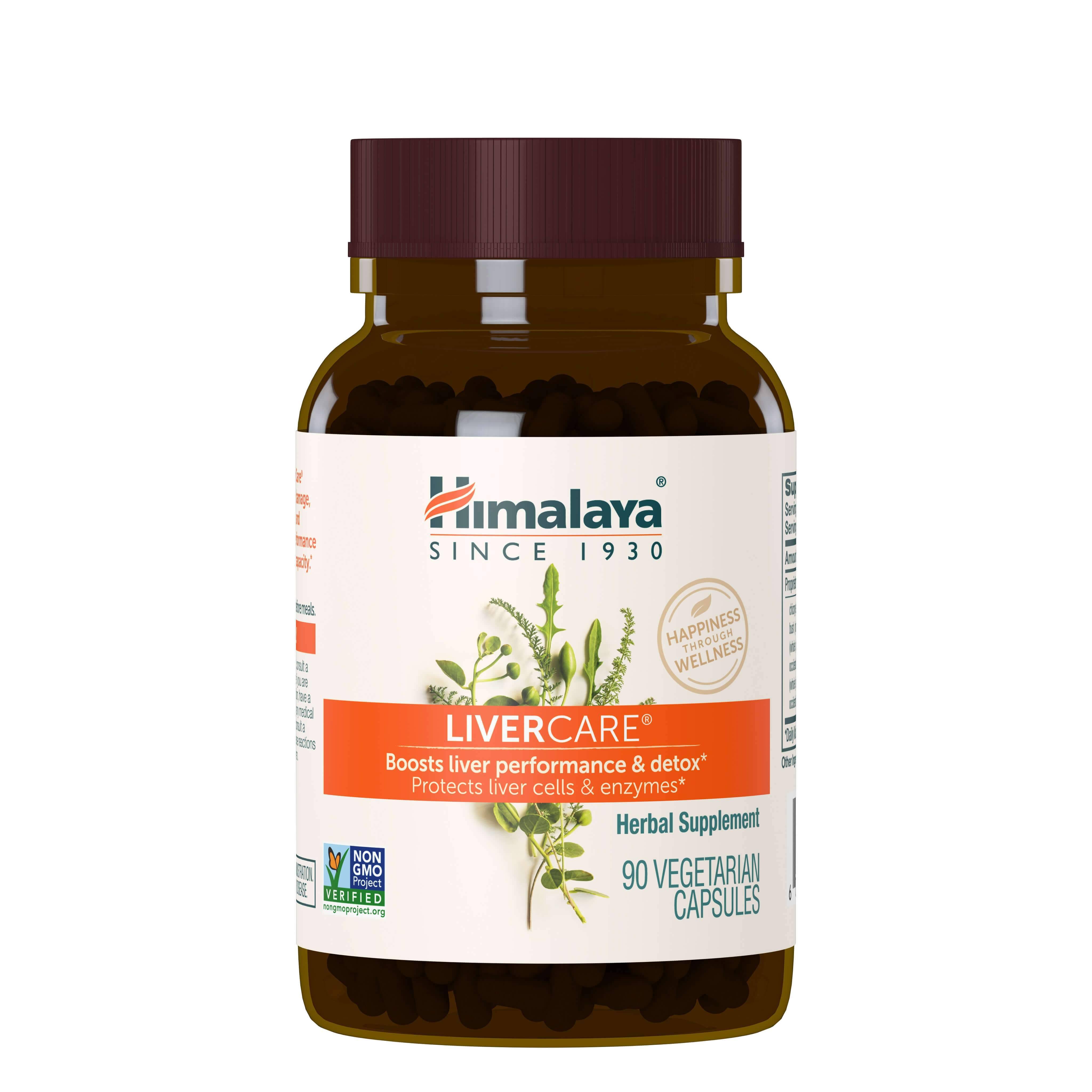Himalaya LiverCare Herbal Supplement - 90 Vegetarian Capsules