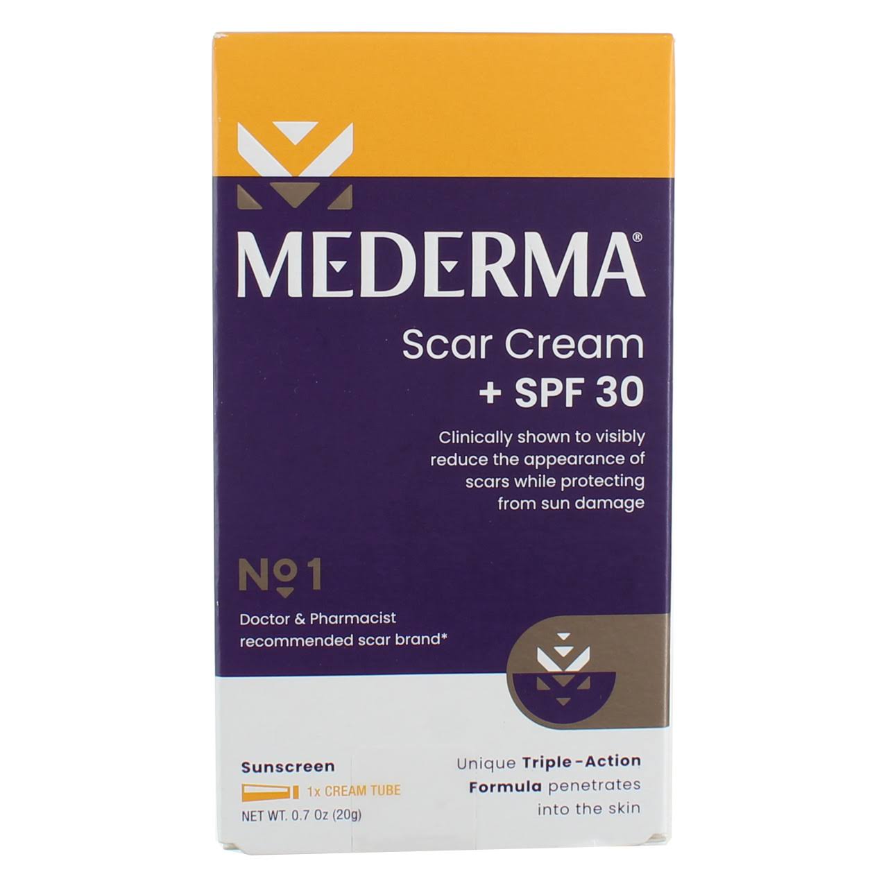 Mederma Sunscreen, Scar Cream, +SPF 30 - 0.7 oz