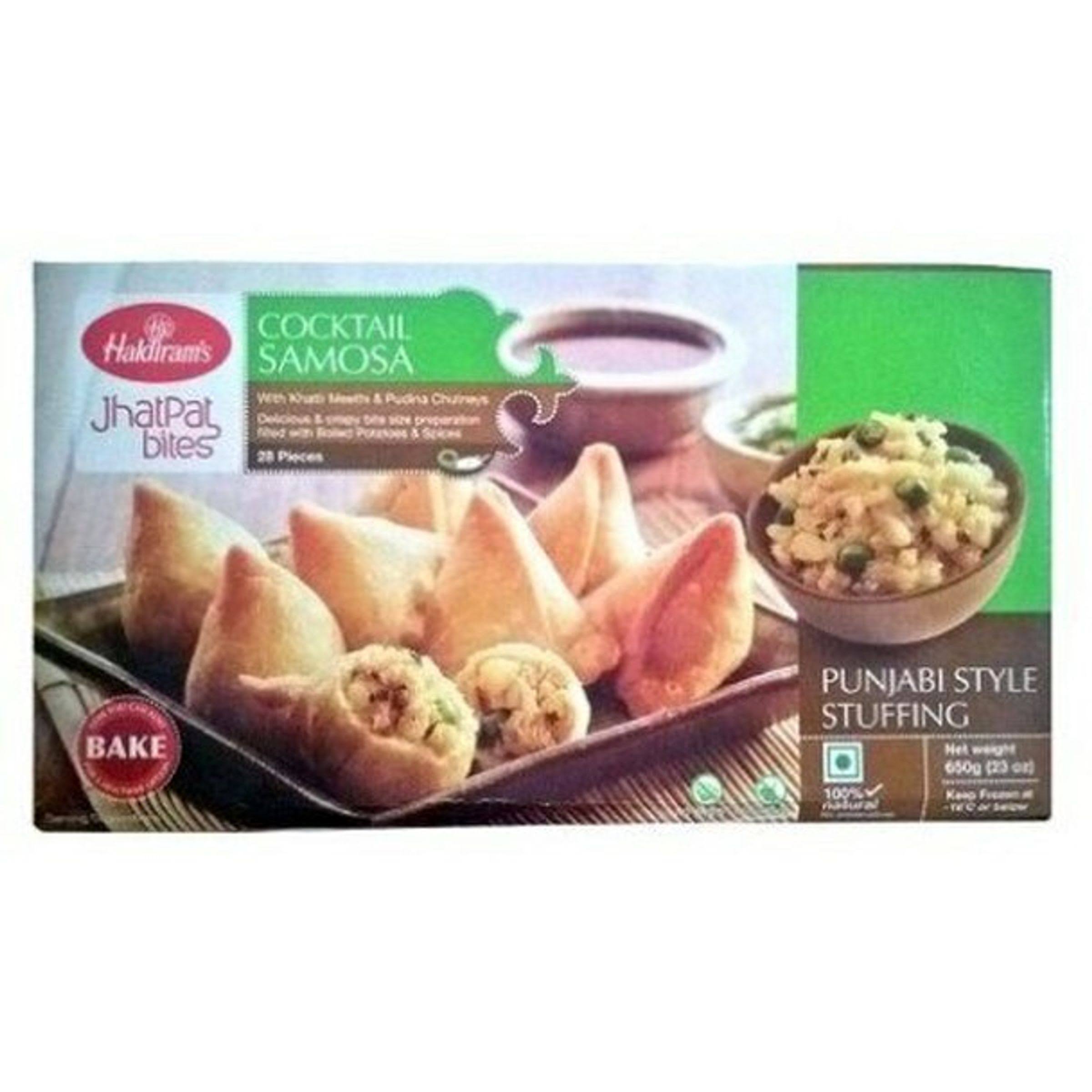 Haldirams Cocktail Large Samosa - 70 Count - Indian Bazaar - Delivered by Mercato