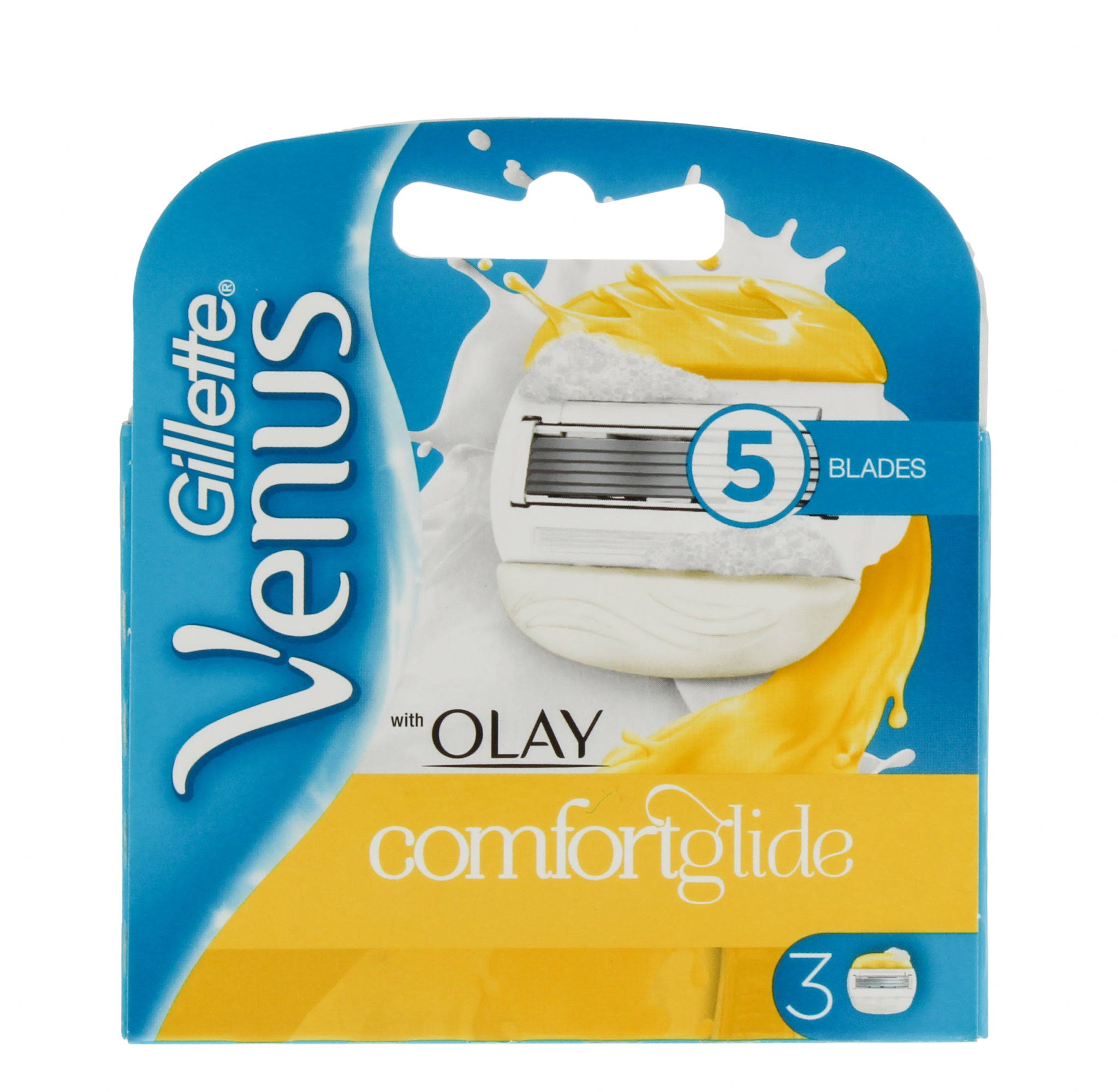 Gillette Venus Comfortglide With Olay Womens Razor Blades - 3pk
