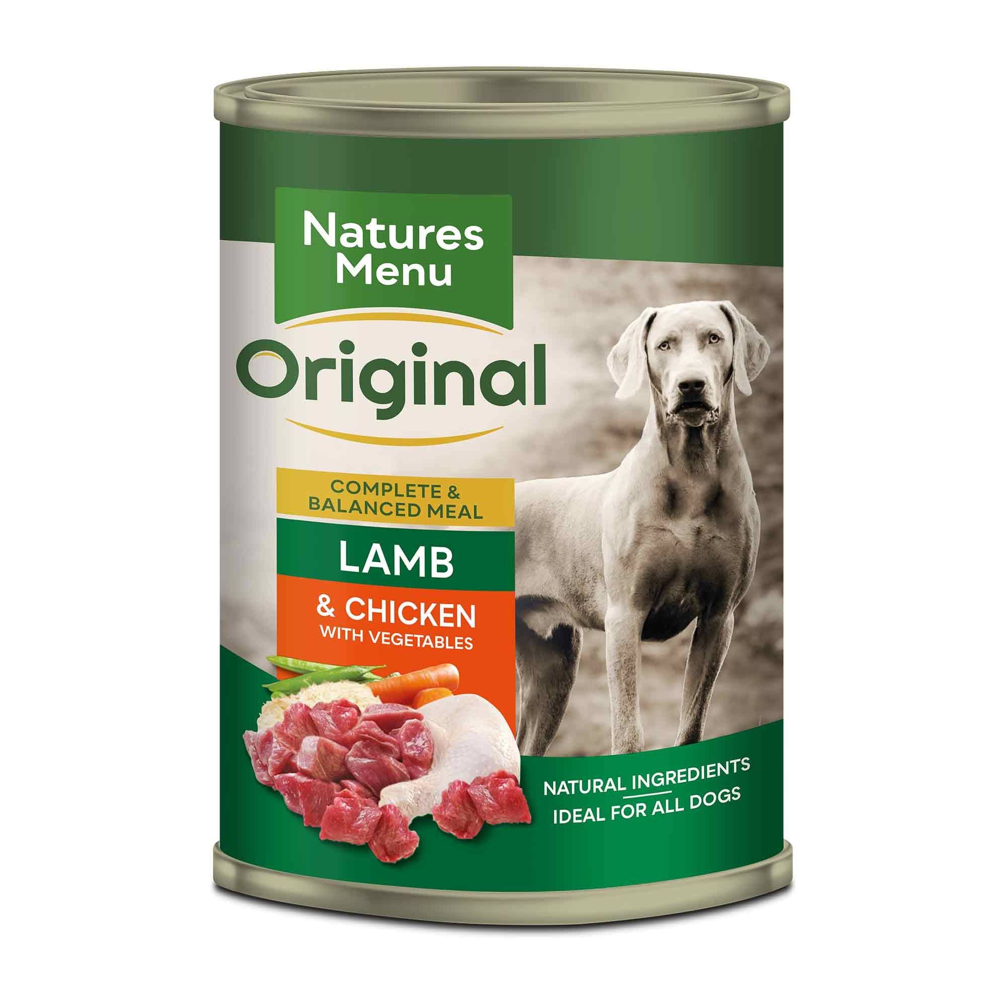 Natures Menu Dog Cans Lamb & Chicken 400 Gr, 12 x 400 Gr